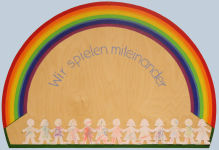 Das Symbol für die Regenbogengruppe
